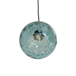 Opviq Pendellamper > Pendellampe Benek, blå, glas, Ø 20 cm, E27