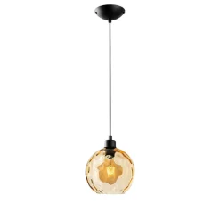 Opviq Pendellamper|Pendellamper > Pendellampe Benek, gul, glas, Ø 20 cm, E27