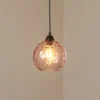 Opviq Pendellamper > Pendellampe Benek, pink, glas, Ø 20 cm, E27
