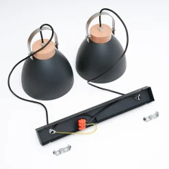 Lamkur Pendellamper > Pendellampe Bergen, 2 lyskilder, grafit