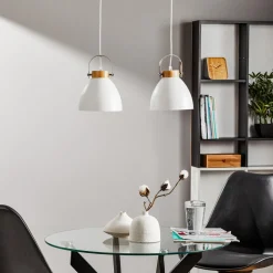 Lamkur Pendellamper > Pendellampe Bergen, 2 lyskilder, hvid