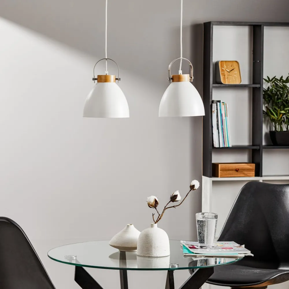 Lamkur Pendellamper > Pendellampe Bergen, 2 lyskilder, hvid