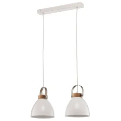 Lamkur Pendellamper > Pendellampe Bergen, 2 lyskilder, hvid