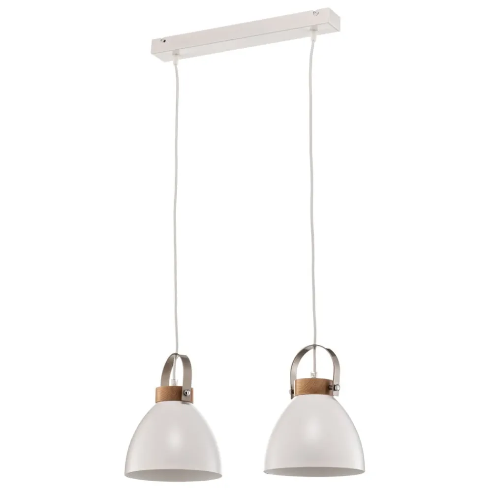 Lamkur Pendellamper > Pendellampe Bergen, 2 lyskilder, hvid