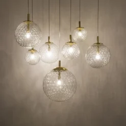 Pendellamper|Pendellamper ^ TK Lighting Pendellampe Cadix i glas, 7 lyskilder