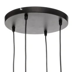 HELAM Pendellamper|Pendellamper > Pendellampe Cumera i sort, 4 lyskilder, rund