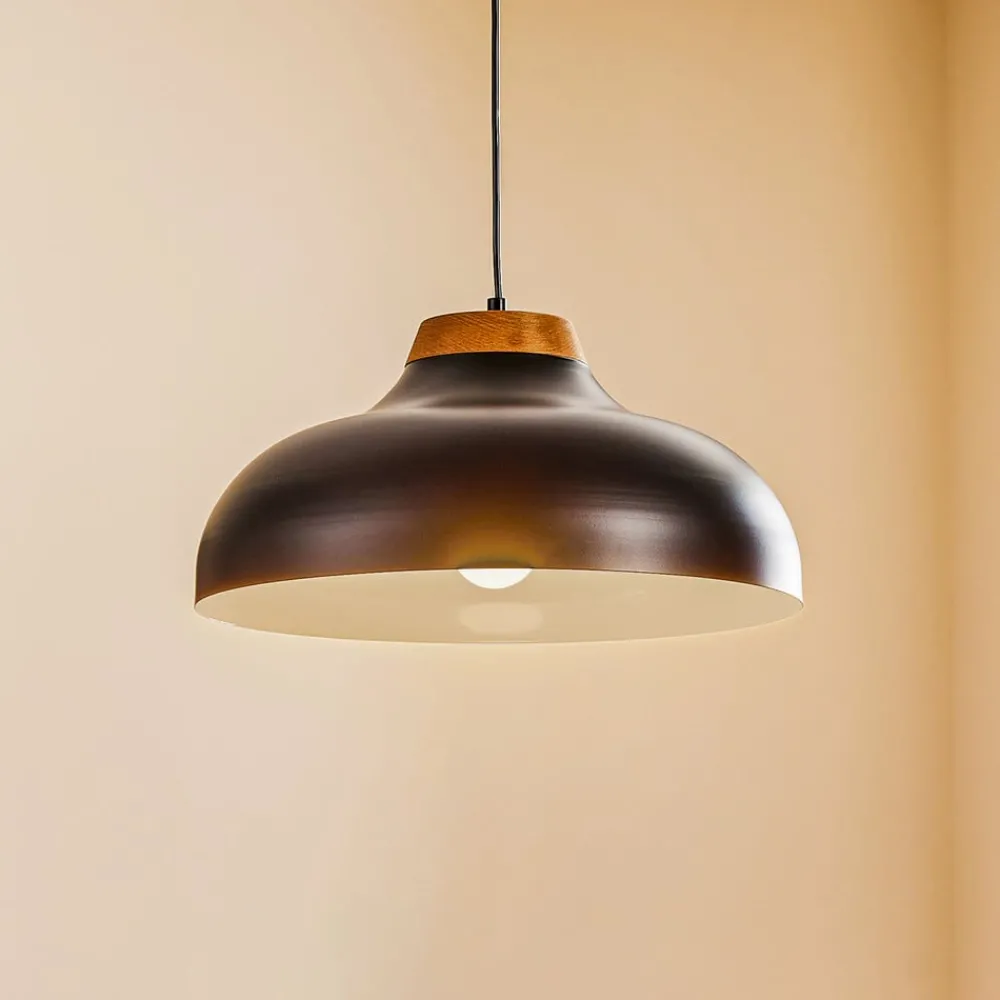 Pendellamper ^ Luminex Pendellampe Gus med metalskærm, sort