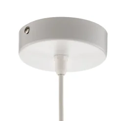 Pendellamper|Pendellamper ^ HELAM Pendellampe Helen tekstilskærm hvid-guld Ø 40 cm