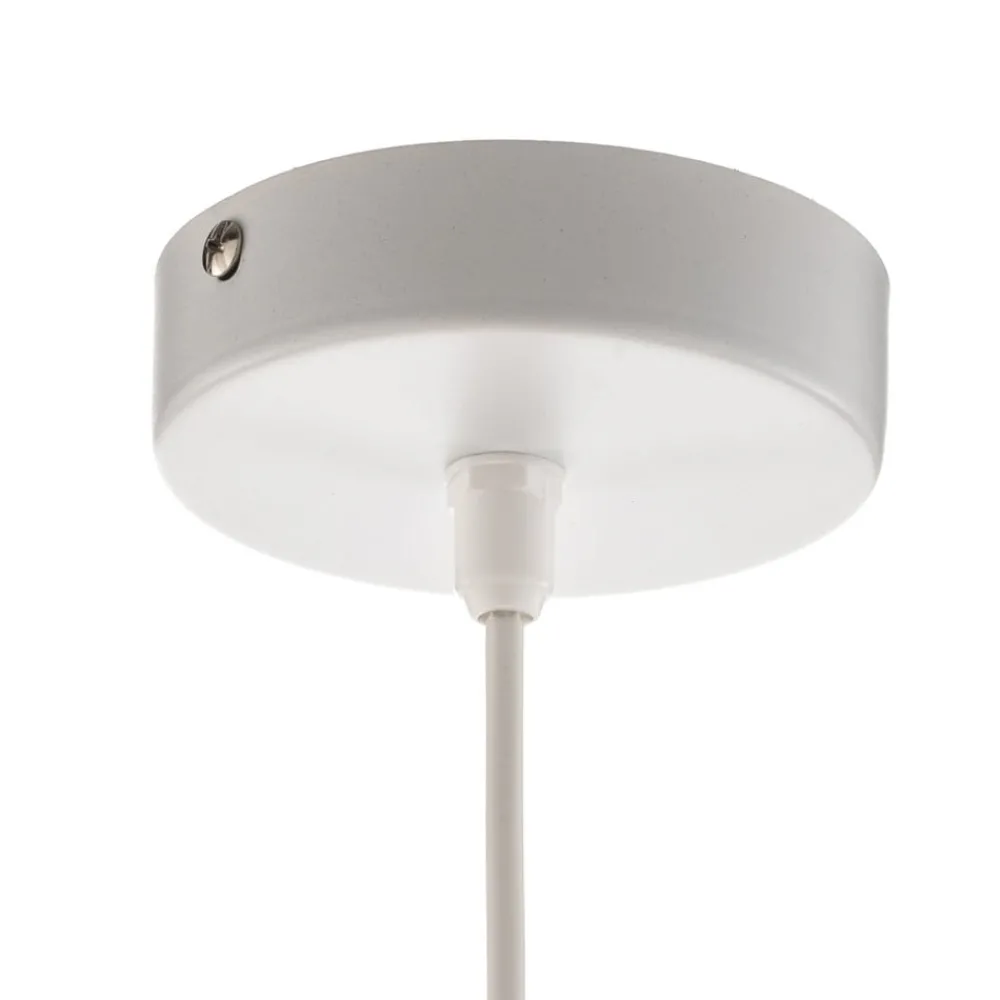 Pendellamper|Pendellamper ^ HELAM Pendellampe Helen tekstilskærm hvid-guld Ø 40 cm