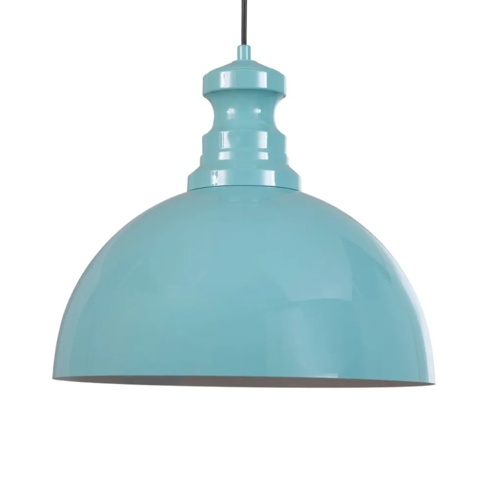 Opviq Pendellamper|Pendellamper > Pendellampe Kure, turkis, metal, Ø 40 cm E27