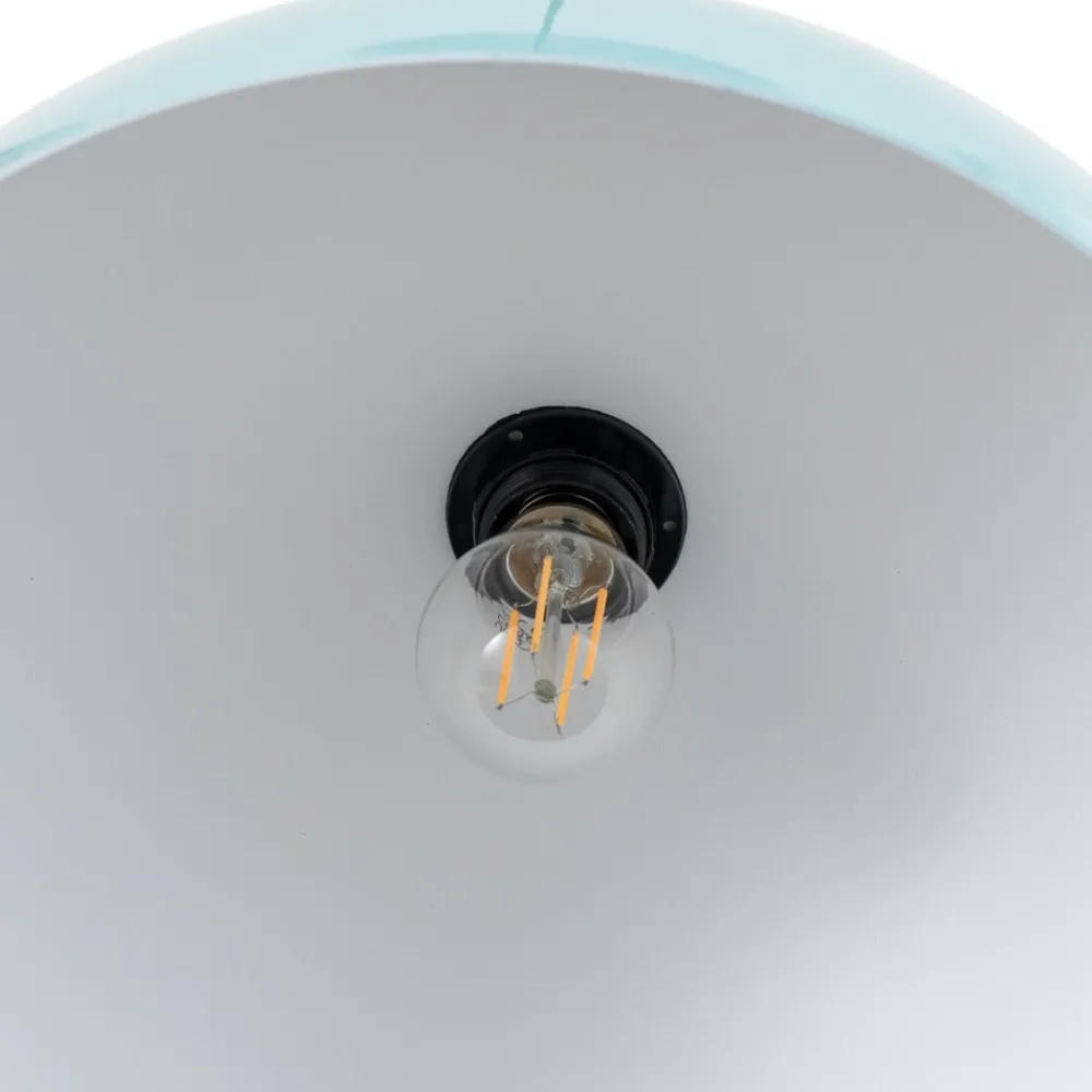 Opviq Pendellamper|Pendellamper > Pendellampe Kure, turkis, metal, Ø 40 cm E27