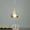 Pendellamper ^ Fabas Luce Pendellampe lilla, røggrå, 1-lys, glas