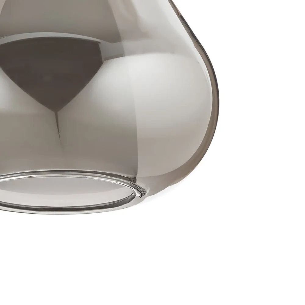 Pendellamper ^ Fabas Luce Pendellampe lilla, røggrå, 1-lys, glas