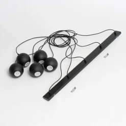 Pendellamper|Pendellamper ^ HELAM Pendellampe Midnight helt i sort 5 lyskilder