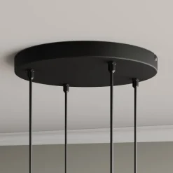 HELAM Pendellamper > Pendellampe Midnight i sort/kobber 4 lyskilder, rund