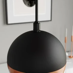 HELAM Pendellamper > Pendellampe Midnight i sort/kobber 4 lyskilder, rund