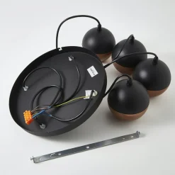 HELAM Pendellamper > Pendellampe Midnight i sort/kobber 4 lyskilder, rund