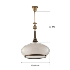 Pendellamper ^ Jupiter Pendellampe Petro med glasskærm, 1 lyskilde