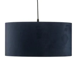 Maco Design Pendellamper > Pendellampe Salina silke stof blå/guld Ø 50cm