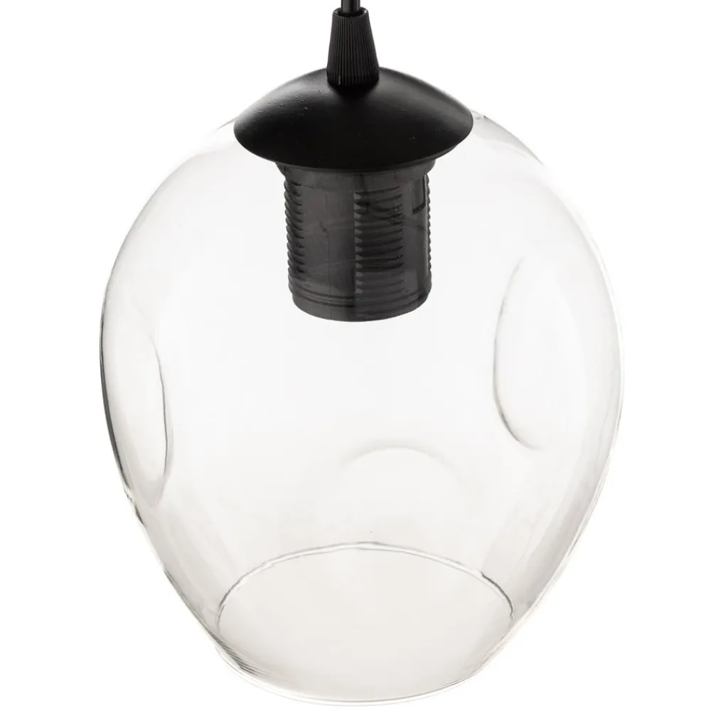 EMIBIG LIGHTING Pendellamper|Pendellamper > Pendellampe Starla, glas grafit/amber/klar, 3 lyskilder, rund