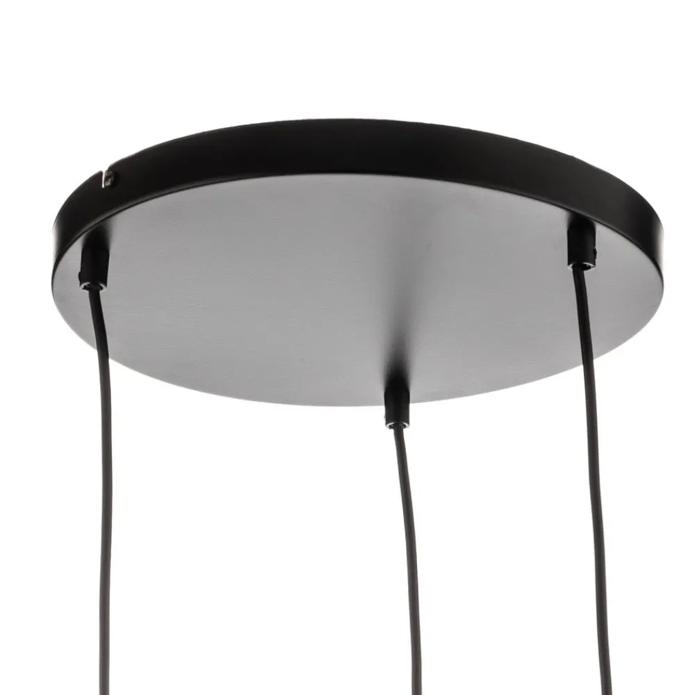 EMIBIG LIGHTING Pendellamper|Pendellamper > Pendellampe Starla, glas grafit/amber/klar, 3 lyskilder, rund