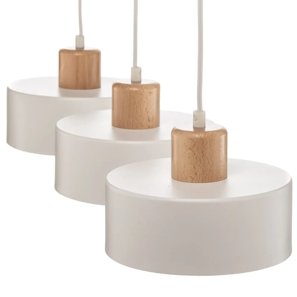 EMIBIG LIGHTING Pendellamper|Pendellamper > Pendellampe Tako, 3 lyskilder, hvid