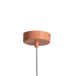 Pendellamper ^ ALDEX Pendellampe Una 2, metal, glas, 2 lyskilder, koralrød