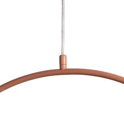 Pendellamper ^ ALDEX Pendellampe Una 2, metal, glas, 2 lyskilder, koralrød