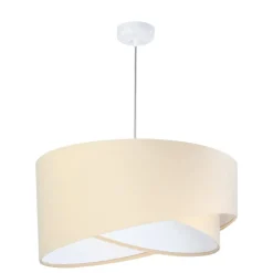 Maco Design Pendellamper > Pendellampe Vivien, tofarvet, beige/hvid