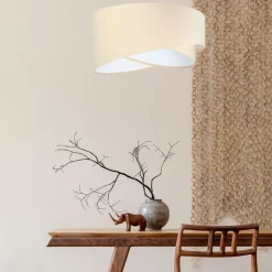 Maco Design Pendellamper > Pendellampe Vivien, tofarvet, beige/hvid
