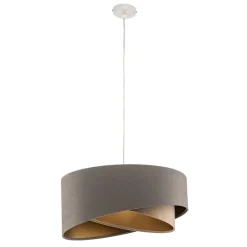 Maco Design Pendellamper|Pendellamper > Pendellampe Vivien trefarvet grå/beige/guld