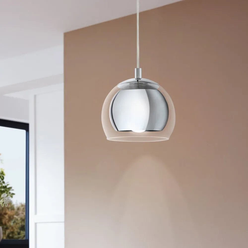 Pendellamper ^ EGLO Pendel Rocamar 1-lys i krom