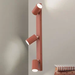 ORION Loftlamper|Loftlamper > Penn loftspot, koralrød, længde 60 cm, aluminium