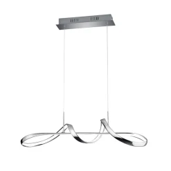 Pendellamper ^ Reality Leuchten Perugia LED-hængelampe med switch-dæmper, krom