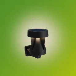 Solcellelamper ^ Philips Avery udendørs LED-væglampe, sort, IP44