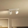 Loftlamper|Loftlamper ^ Philips Bracia LED-loftspot med 2 lyskilder, hvid