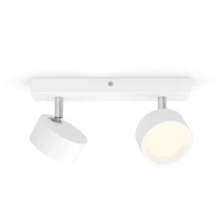 Loftlamper|Loftlamper ^ Philips Bracia LED-loftspot med 2 lyskilder, hvid