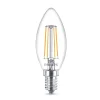 Filament Pære ^ Philips Classic LED-pære E14 B35 4,3W klar 4.000K