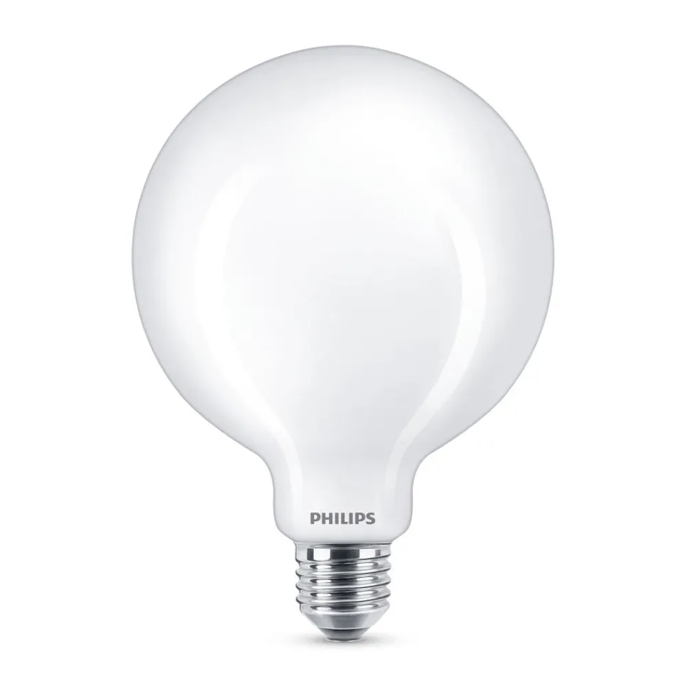 Philips Led Pærer > Classic LED-pære E27 G120 7W 2.700K opal