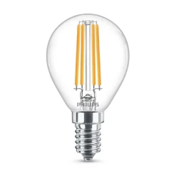 Philips Led Pærer > Classic LED-pære E14 P45 6,5W 2.700K klar