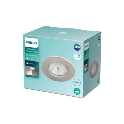 Philips Loftlamper > Dive LED-indbygningsspot IP65 rundt sølv