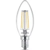 Philips Filament Pære|Led Pærer > E14 LED-kertepære 4,3 W varmhvid, filament