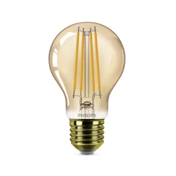 Filament Pære ^ Philips E27 LED-pære A60 3,1 W 1.800 K guld