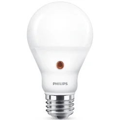 Led Pærer ^ Philips E27 LED-pære, dag/nat-sensor 7,5 W 2.700 K
