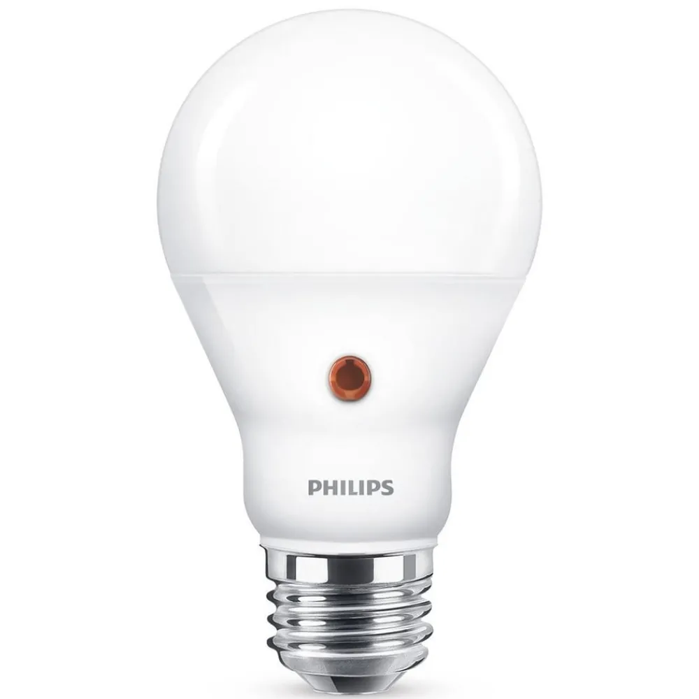 Led Pærer ^ Philips E27 LED-pære, dag/nat-sensor 7,5 W 2.700 K