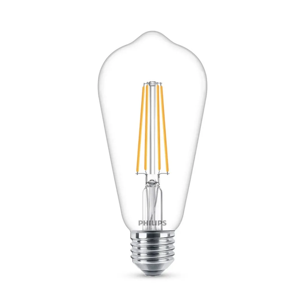 Led Pærer ^ Philips E27 LED-pære filament 4,3W 2.700K