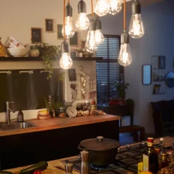 Led Pærer ^ Philips E27 LED-pære filament 4,3W 2.700K