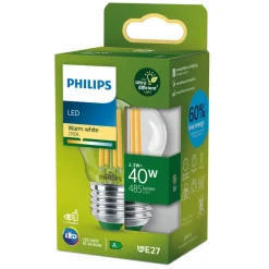 Philips Filament Pære|Led Pærer > E27 LED-pære G45 2,3 W 485lm 2.700 K klar