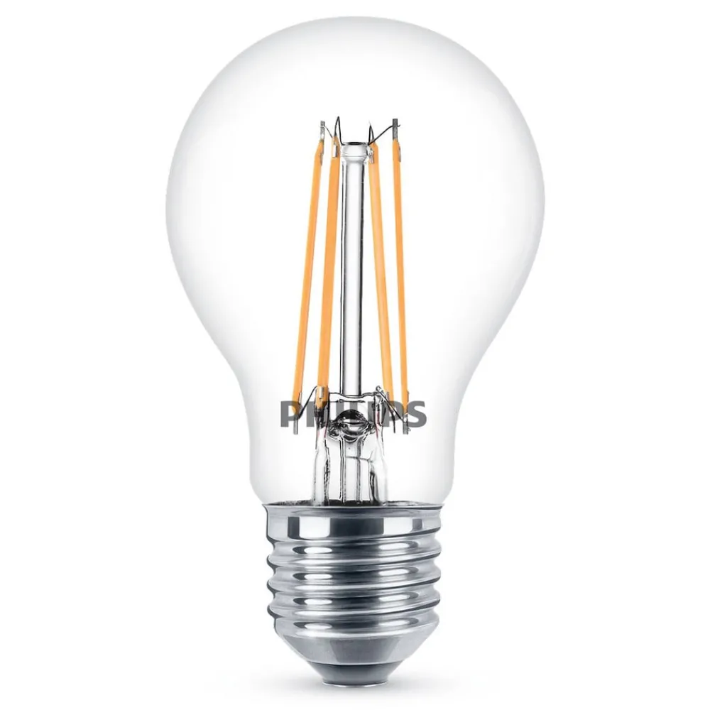 Philips Filament Pære|Led Pærer > E27 7 W 827 filament LED-pære