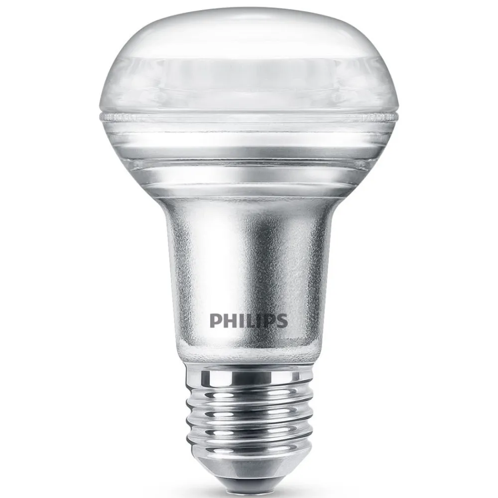 Philips Dæmpbar Led-Pære > E27 4,5W 827 36° R63 LED-reflektor, dæmpes